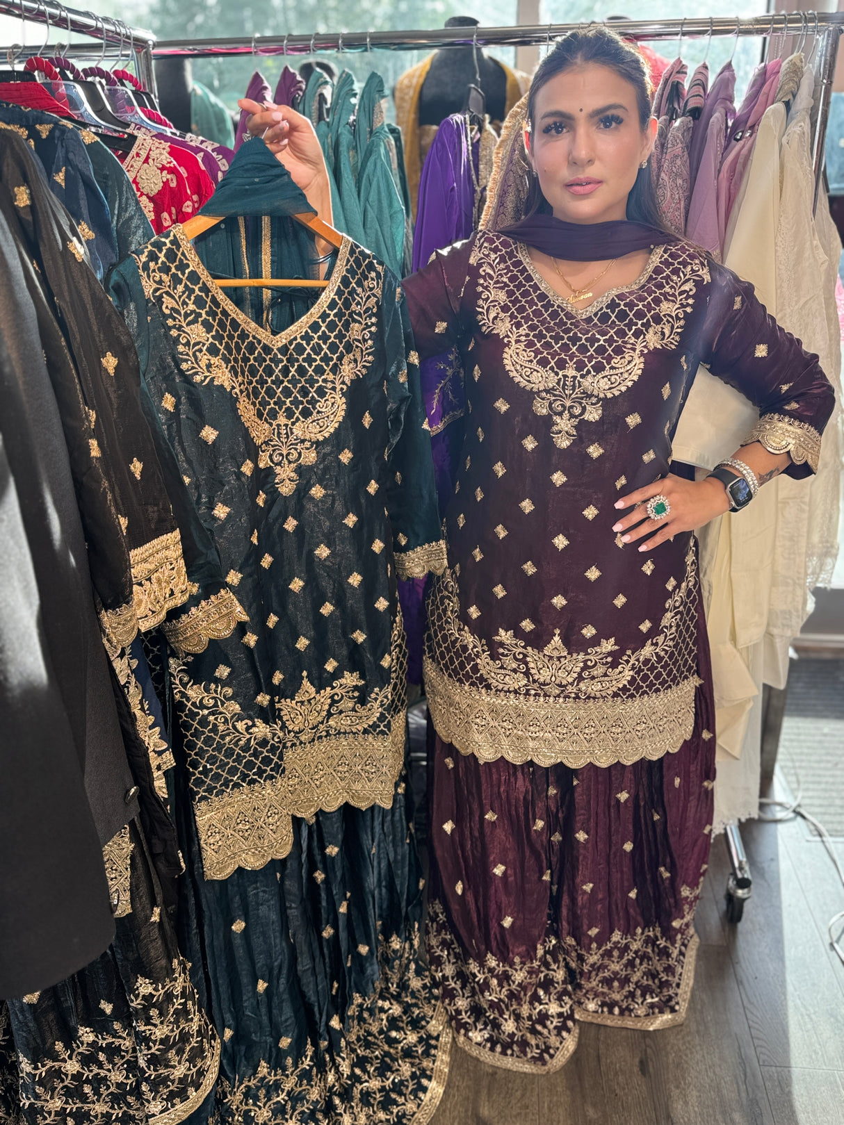 Taj mahal sharara suit