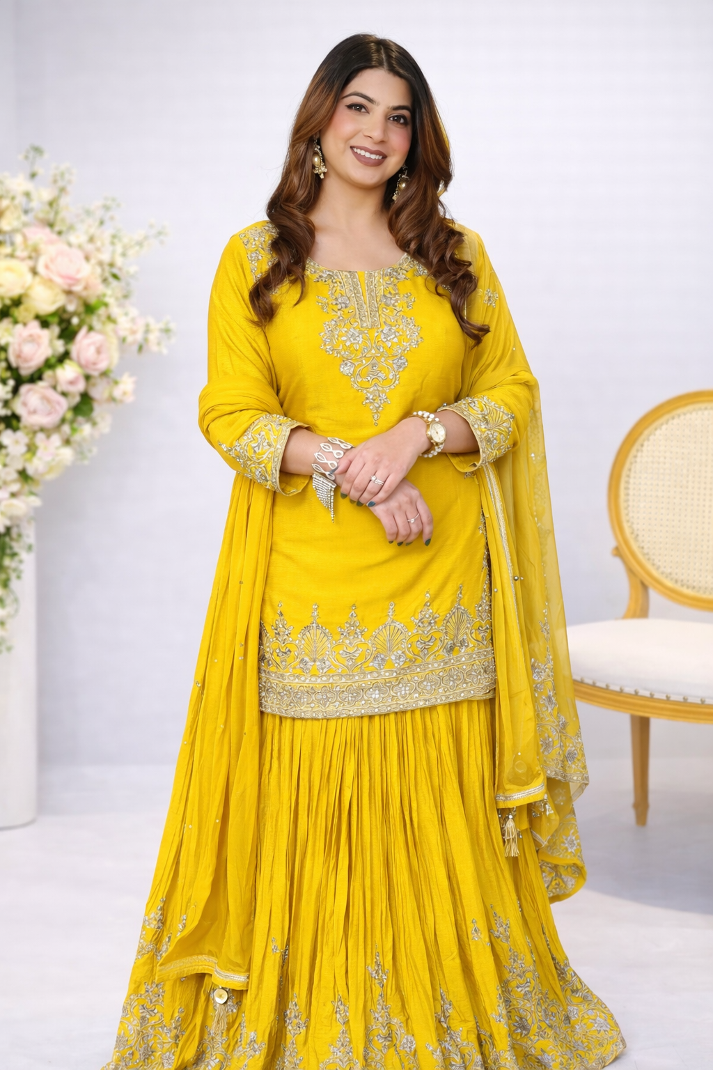 YELLOW LEHNGA