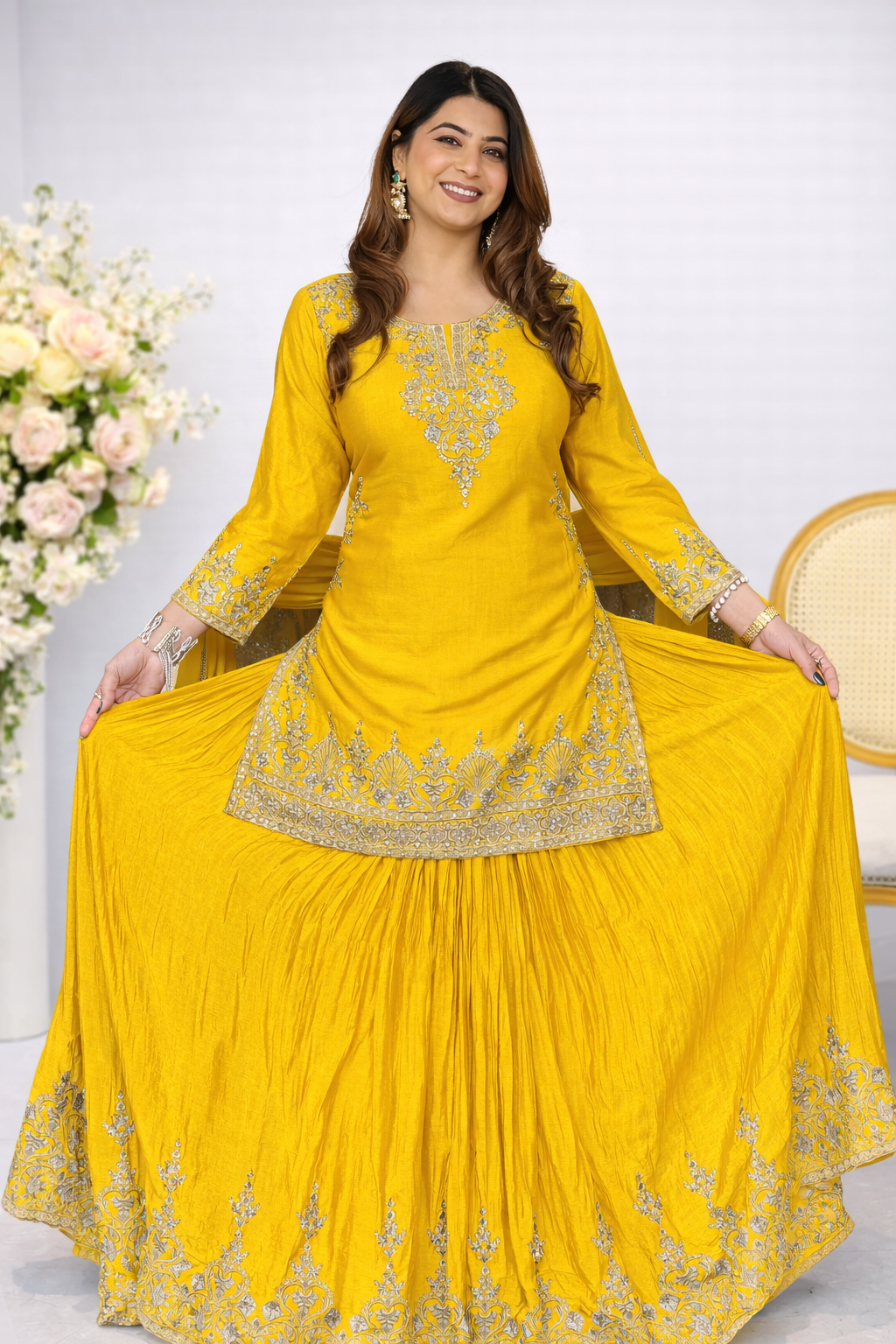 YELLOW LEHNGA