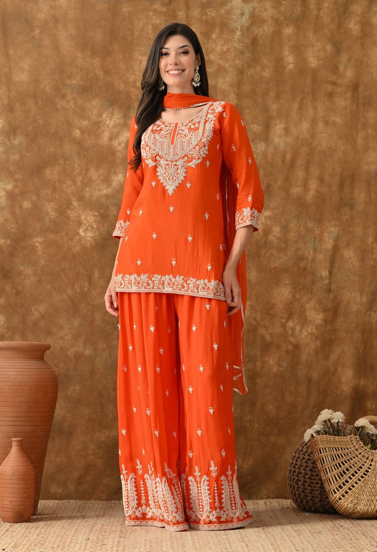 Amber Jaal Sharara Set