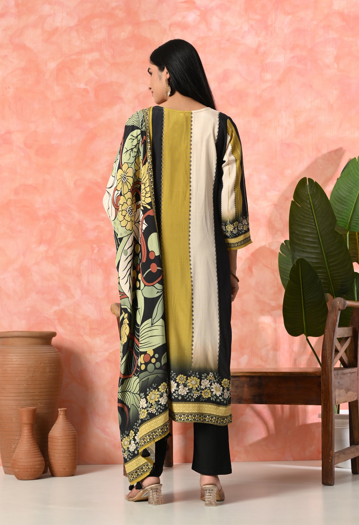 Saffron Grace – Digital Printed Lawn Suit