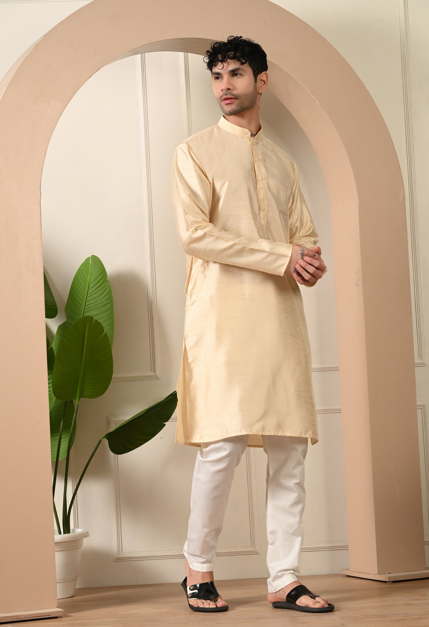 Solid Plain Kurta Pajama