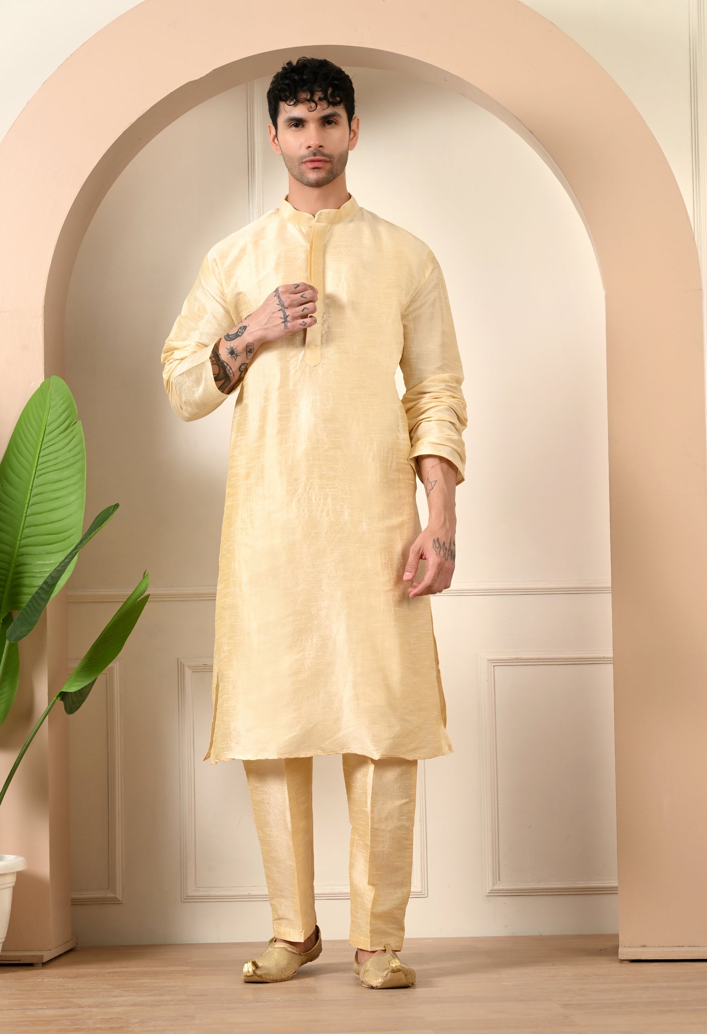 Brown Kurta Pajama Set