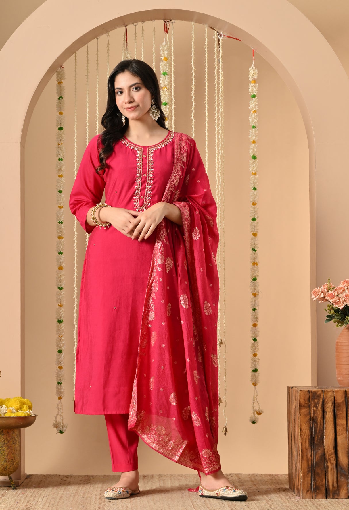 Utsavi Teal suit Set