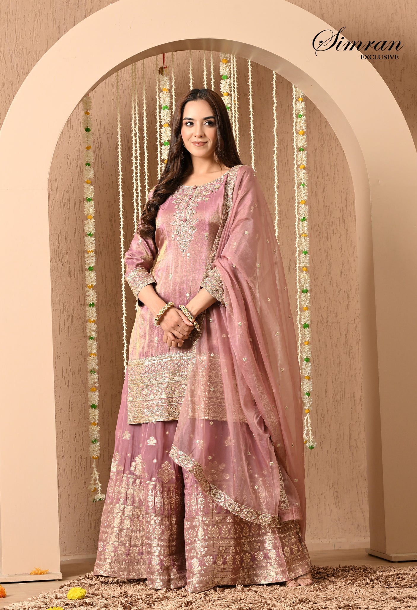 Heer Zari Heavy Work Sharara  Suit