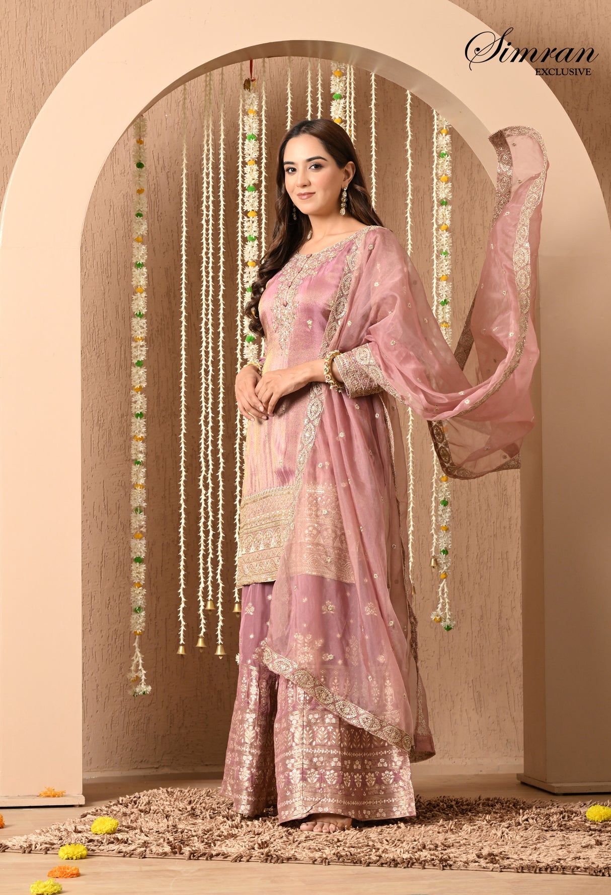 Heer Zari Heavy Work Sharara Suit