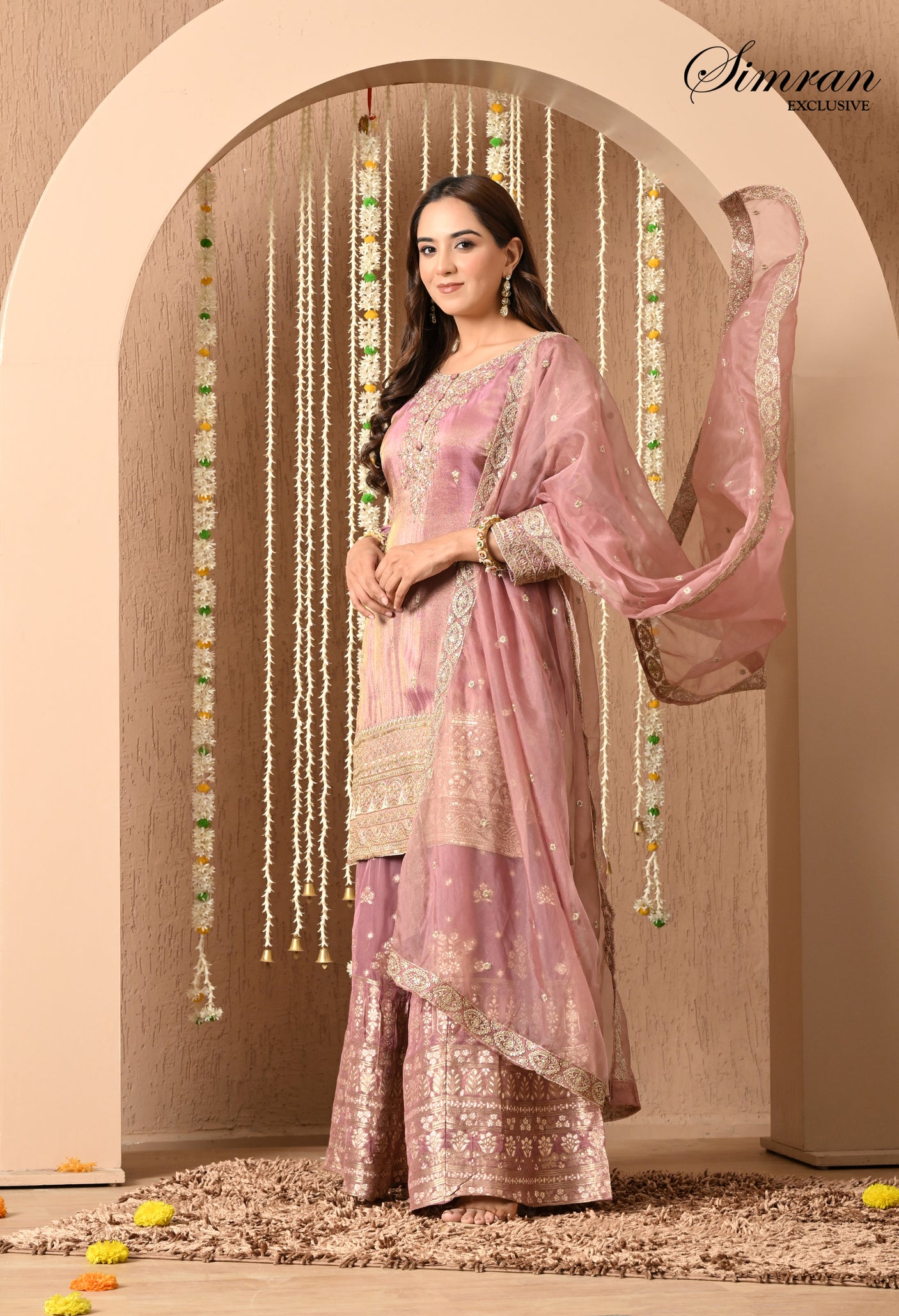 Heer Zari Heavy Work Sharara  Suit