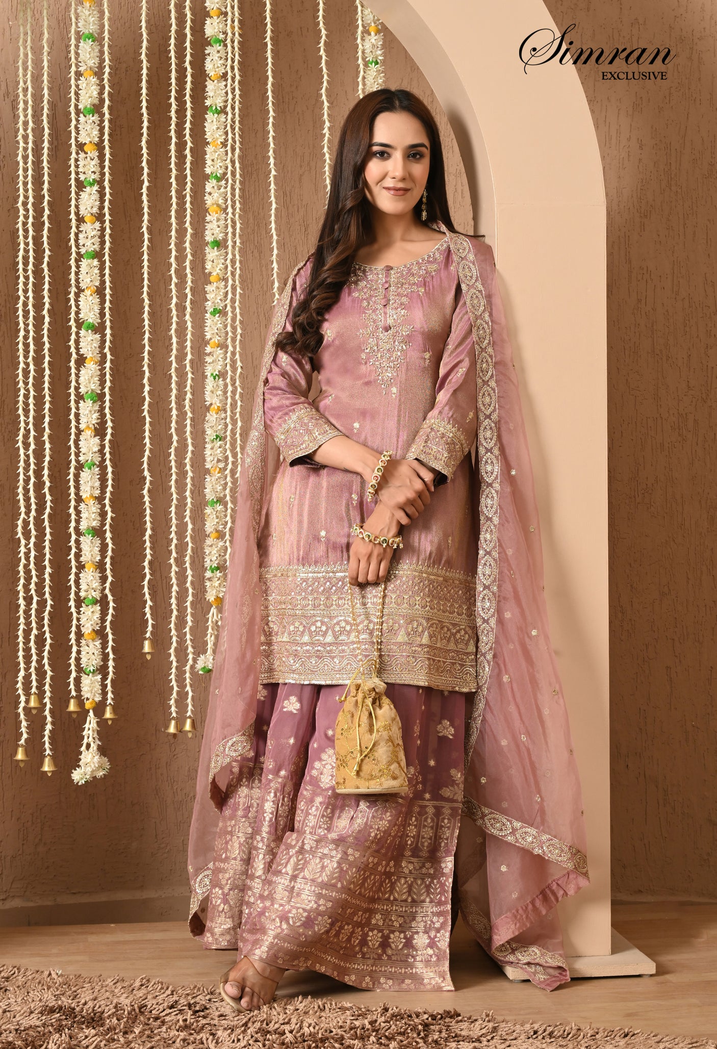 Heer Zari Heavy Work Sharara  Suit