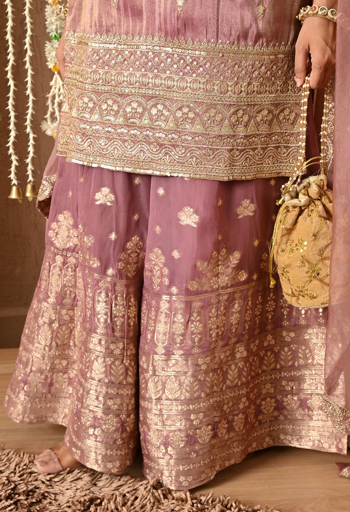 Heer Zari Heavy Work Sharara Suit