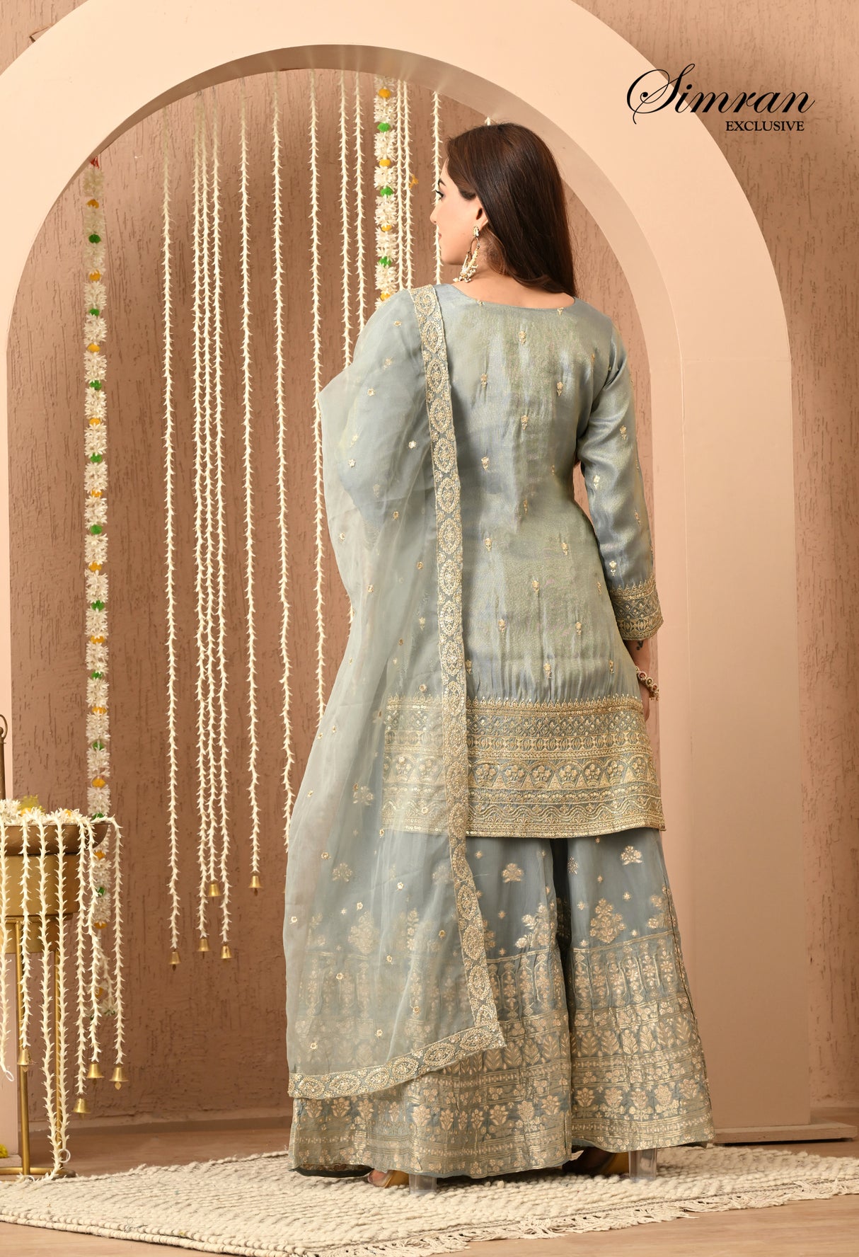 Heer Zari Heavy Work Sharara Suit