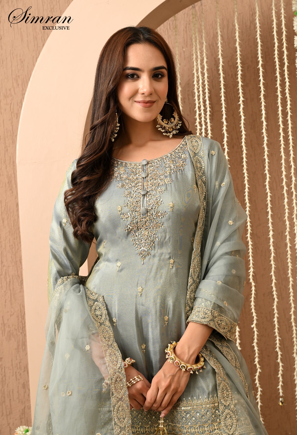 Heer Zari Heavy Work Sharara Suit