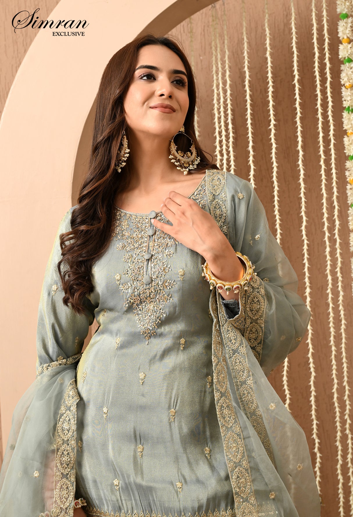 Heer Zari Heavy Work Sharara Suit