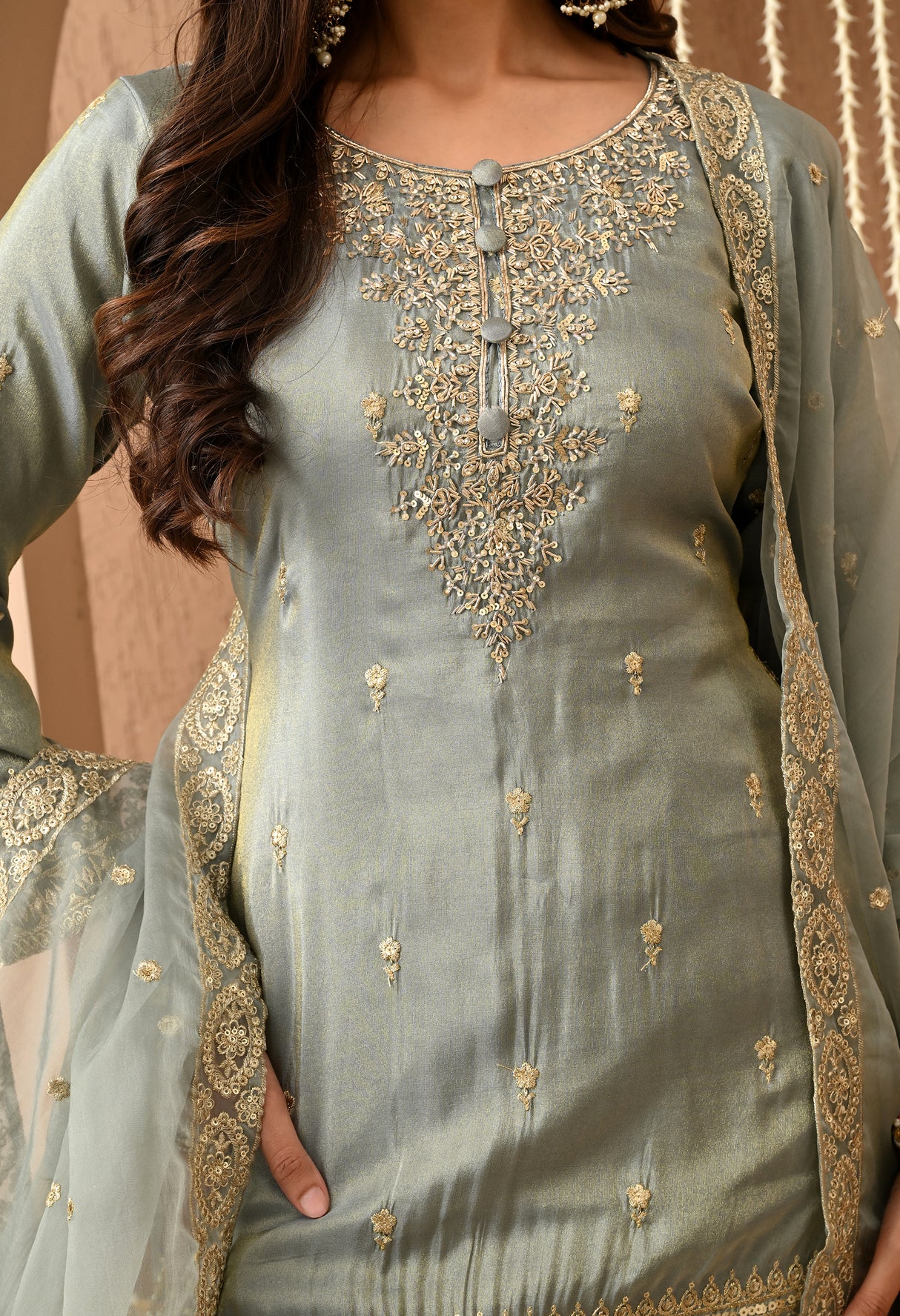 Heer Zari Heavy Work Sharara Suit