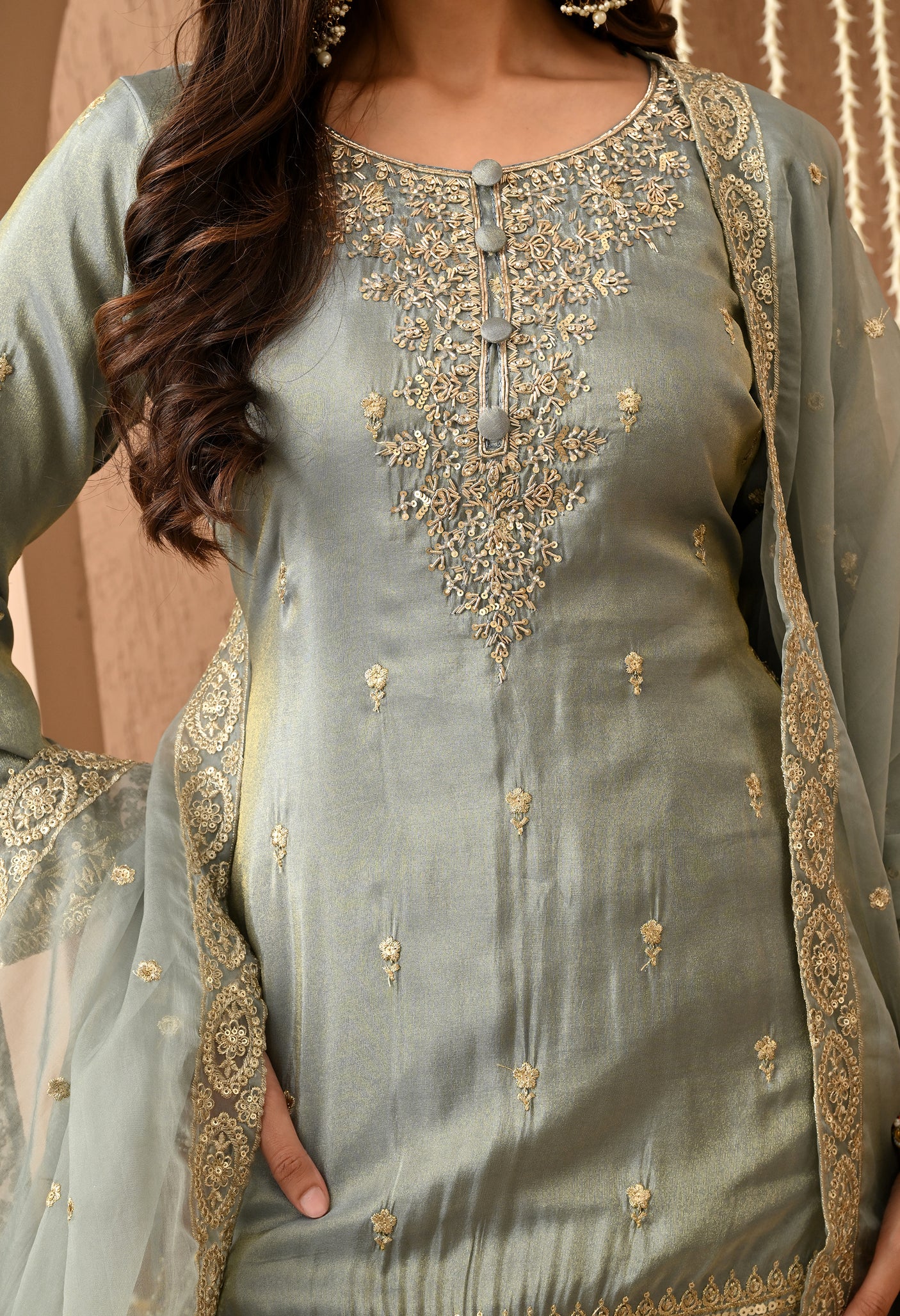 Heer Zari Heavy Work Sharara  Suit