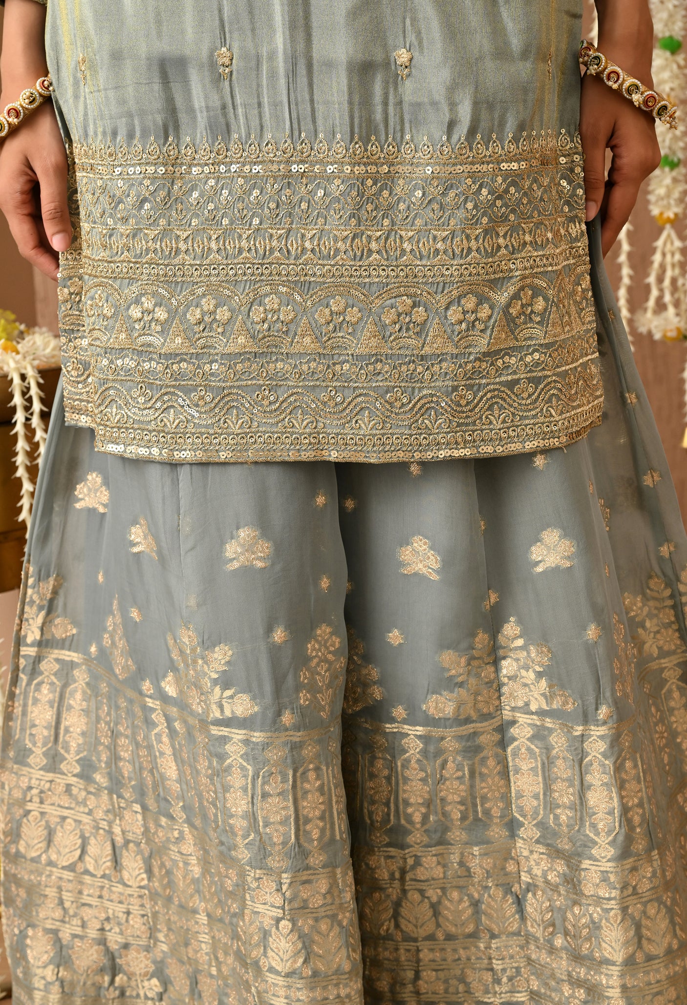 Heer Zari Heavy Work Sharara  Suit