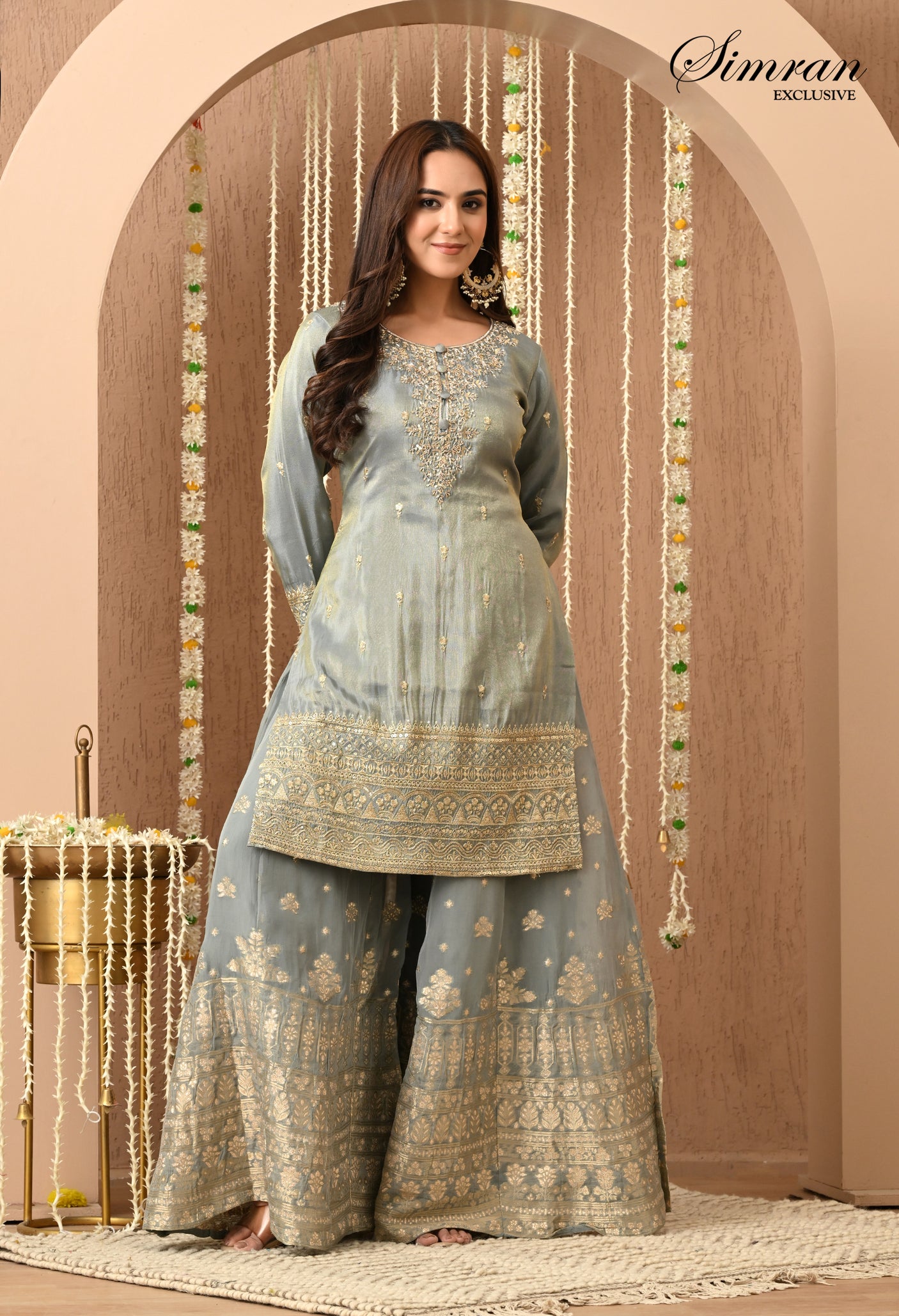Heer Zari Heavy Work Sharara  Suit
