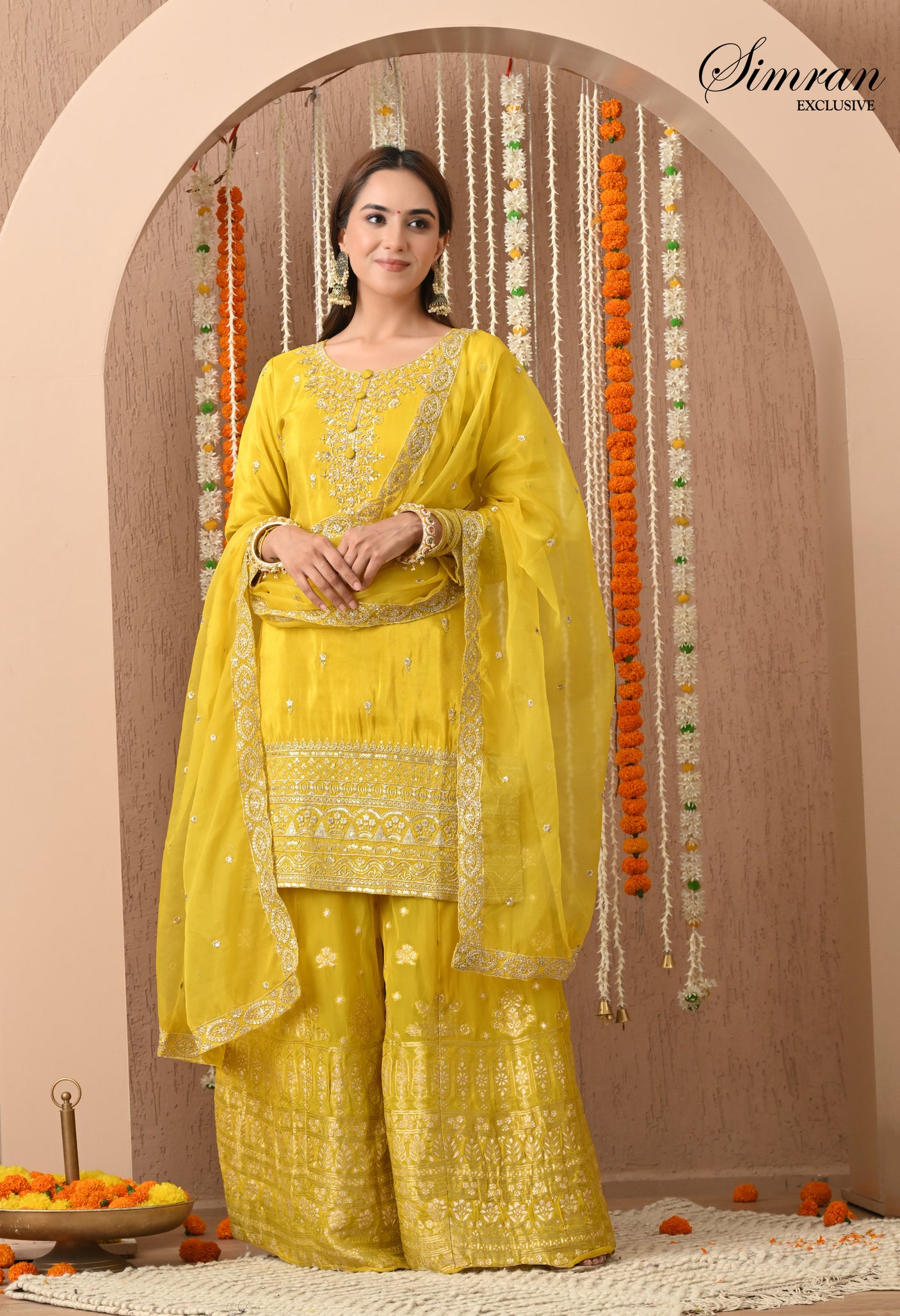 Heer Zari Heavy Work Sharara  Suit