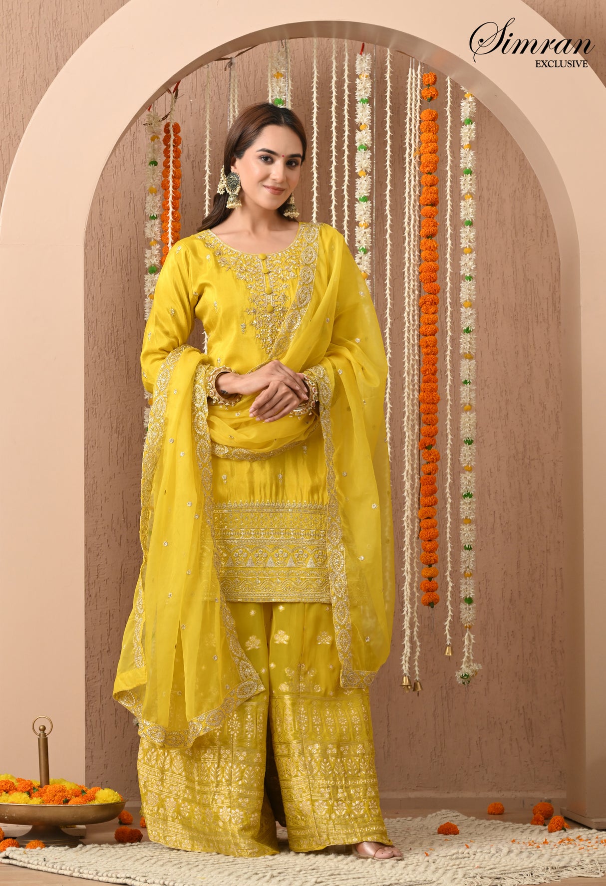 Heer Zari Heavy Work Sharara Suit