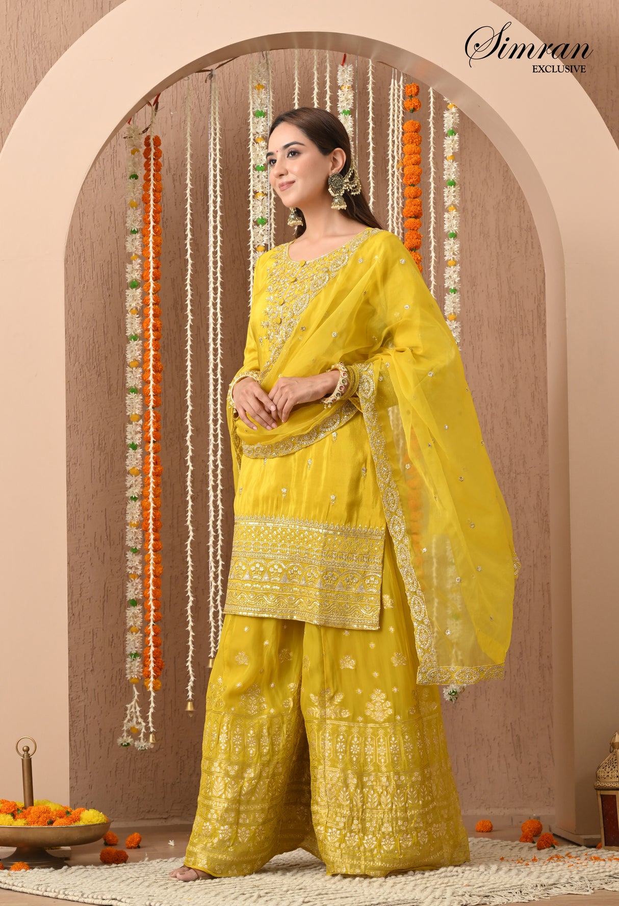 Heer Zari Heavy Work Sharara Suit