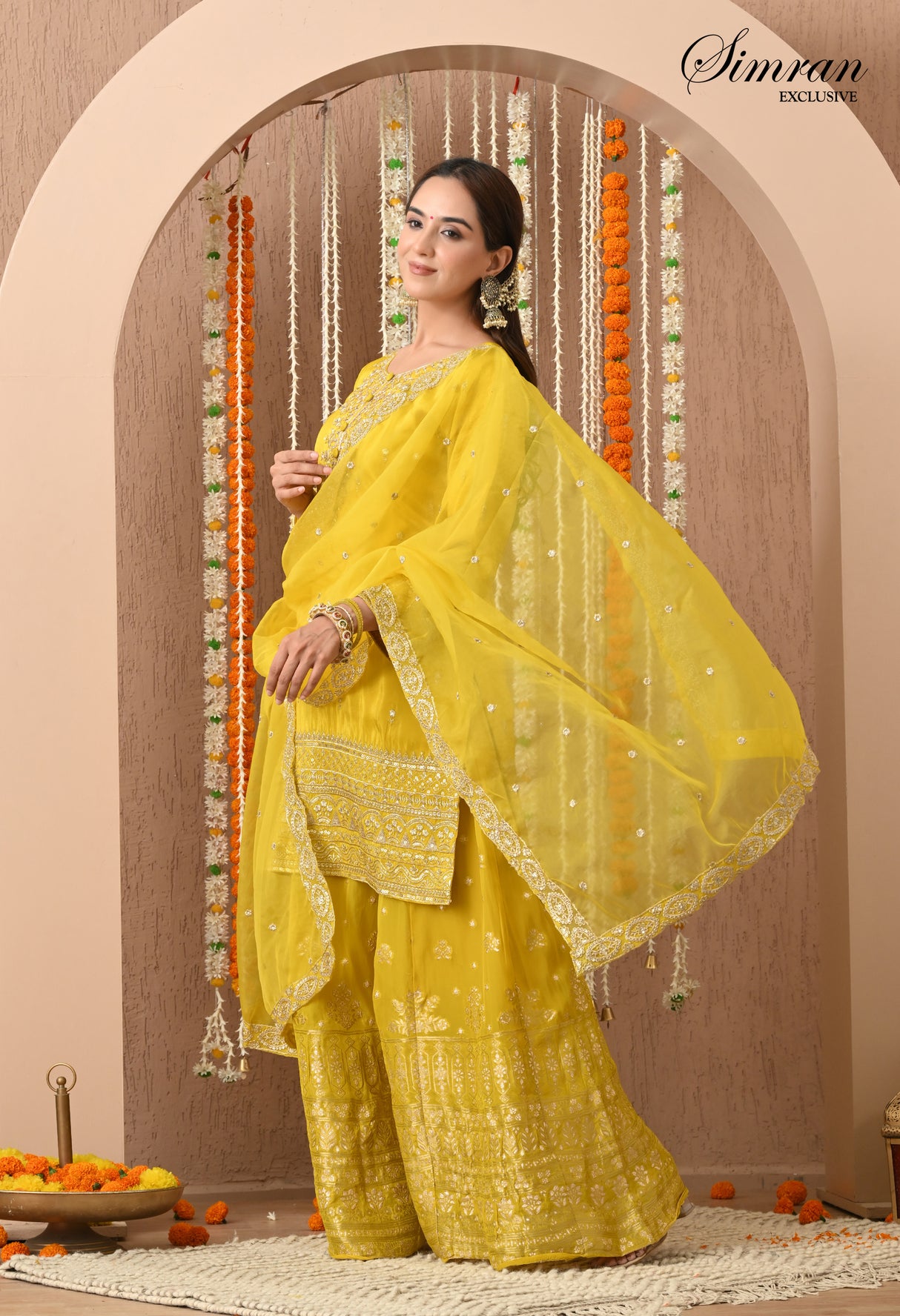 Heer Zari Heavy Work Sharara Suit