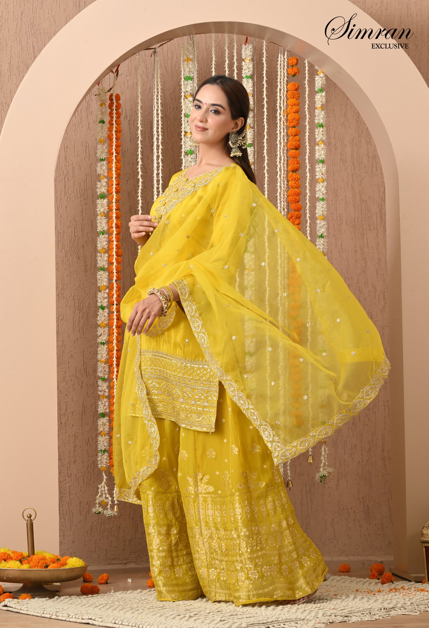 Heer Zari Heavy Work Sharara  Suit