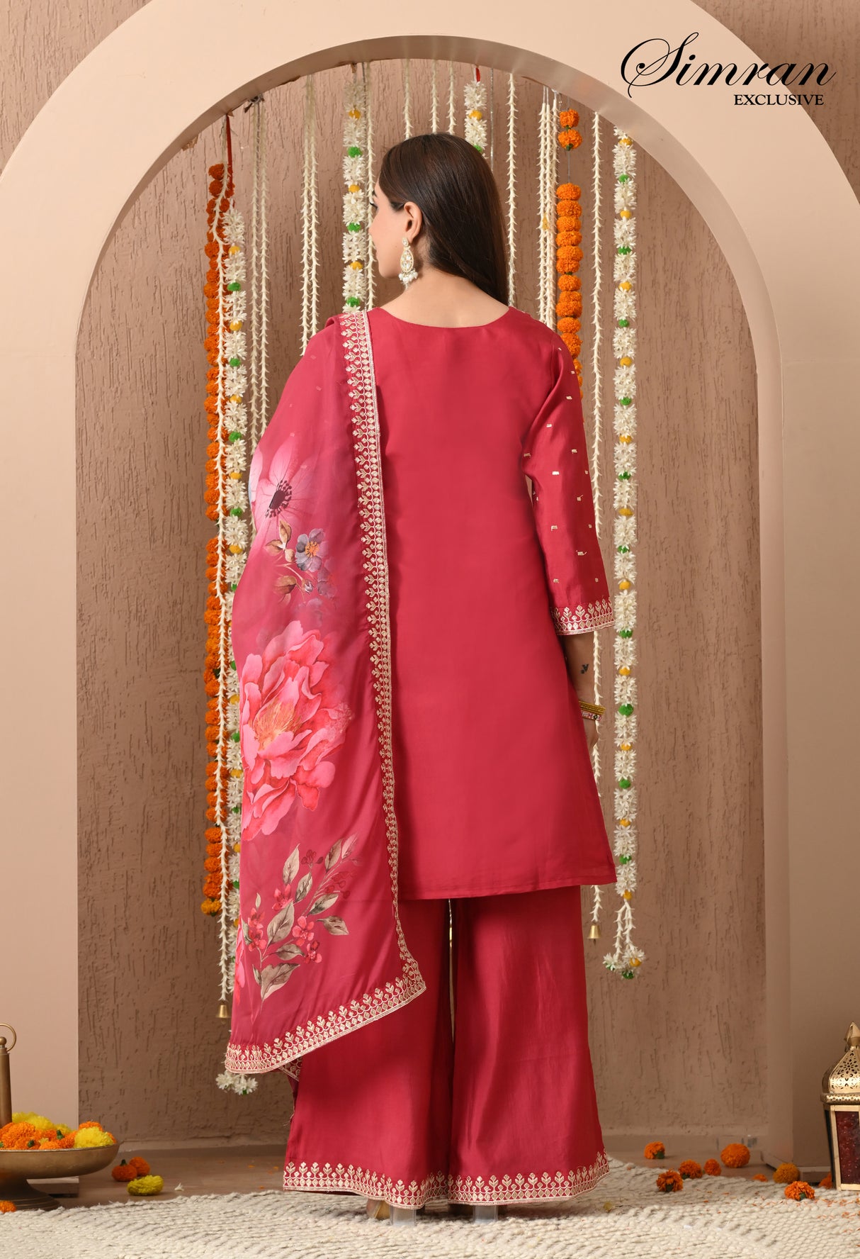 Golden Thread Embroidered suit set