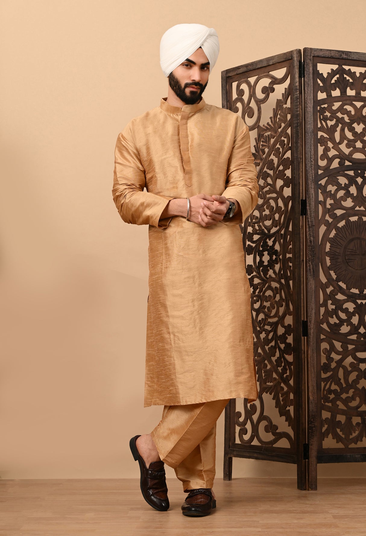 Dark Brown Kurta Pajama