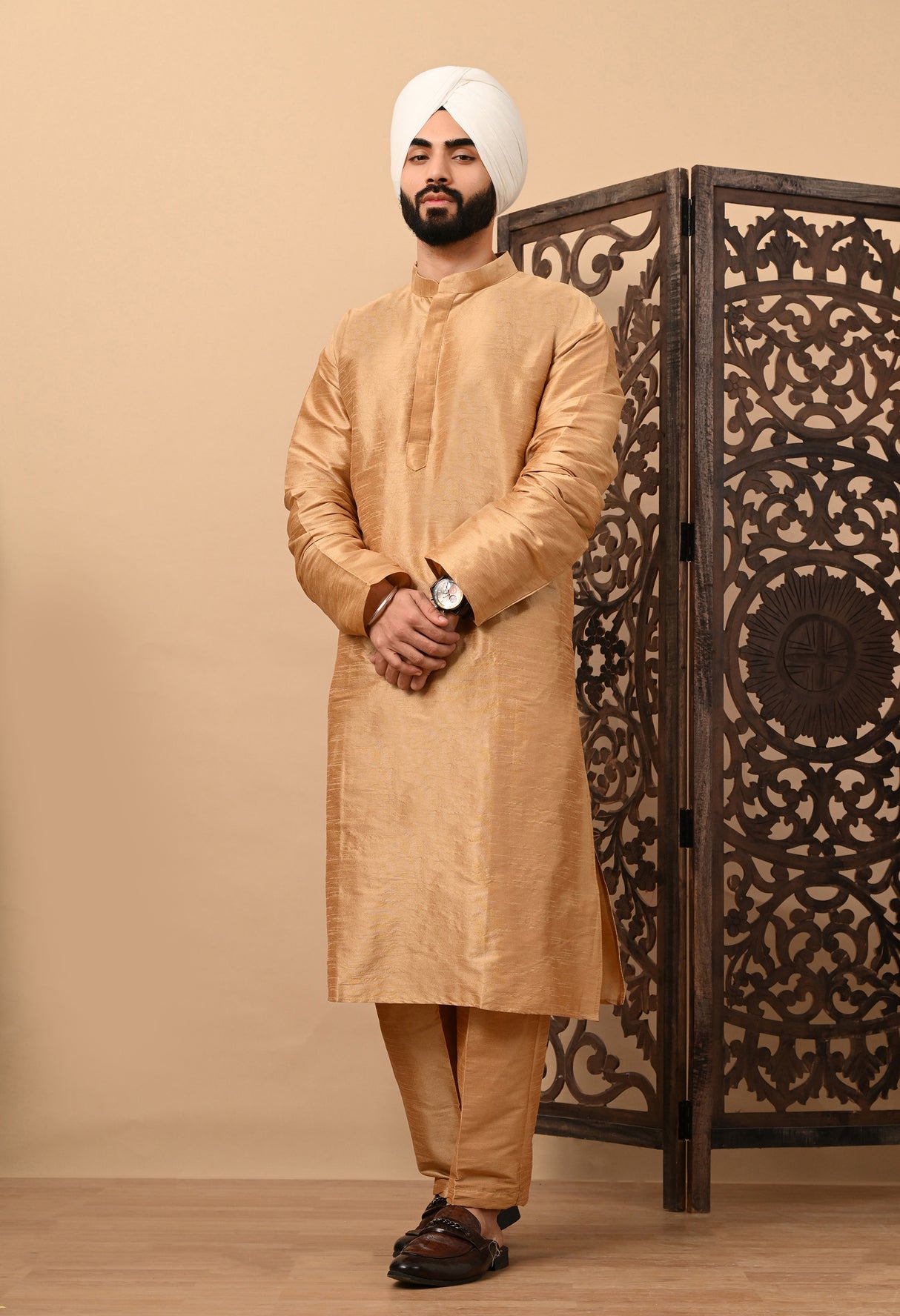 Dark Brown Kurta Pajama
