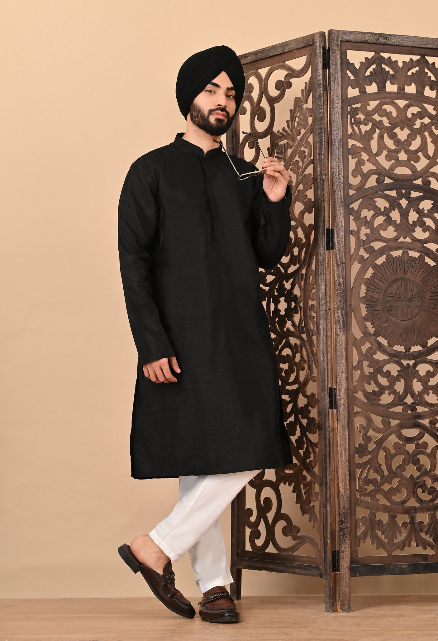 Solid Plain Kurta Pajama