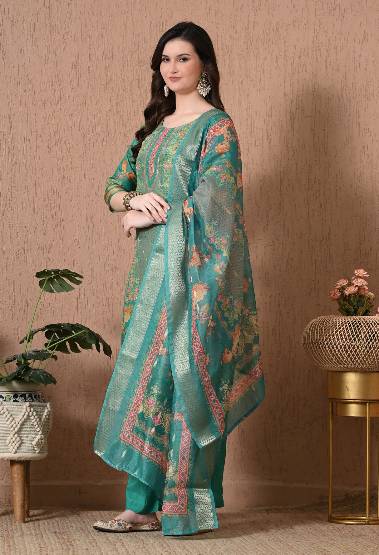 Floral Mirage Printed Suit Set