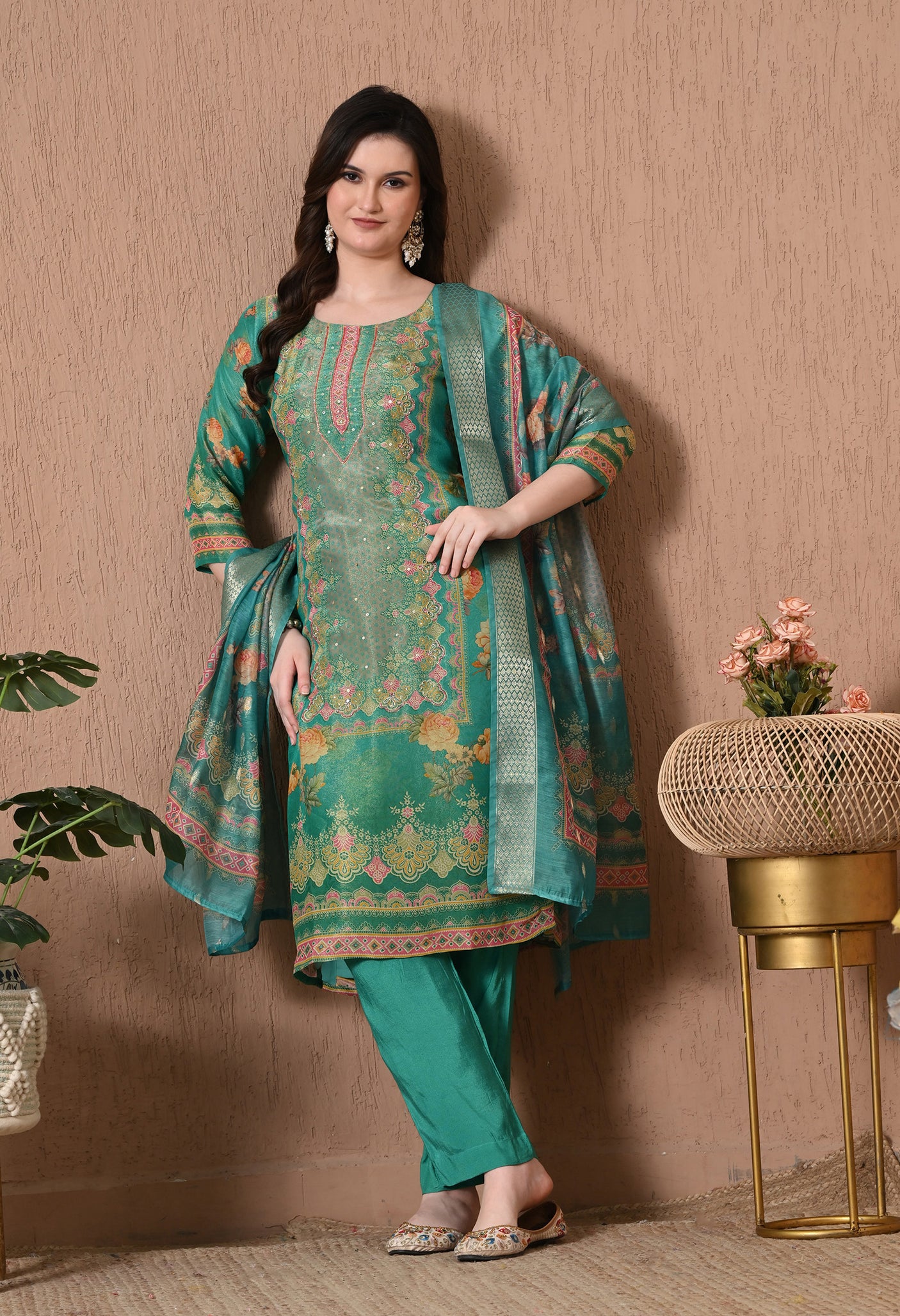 Floral Mirage Printed Suit Set