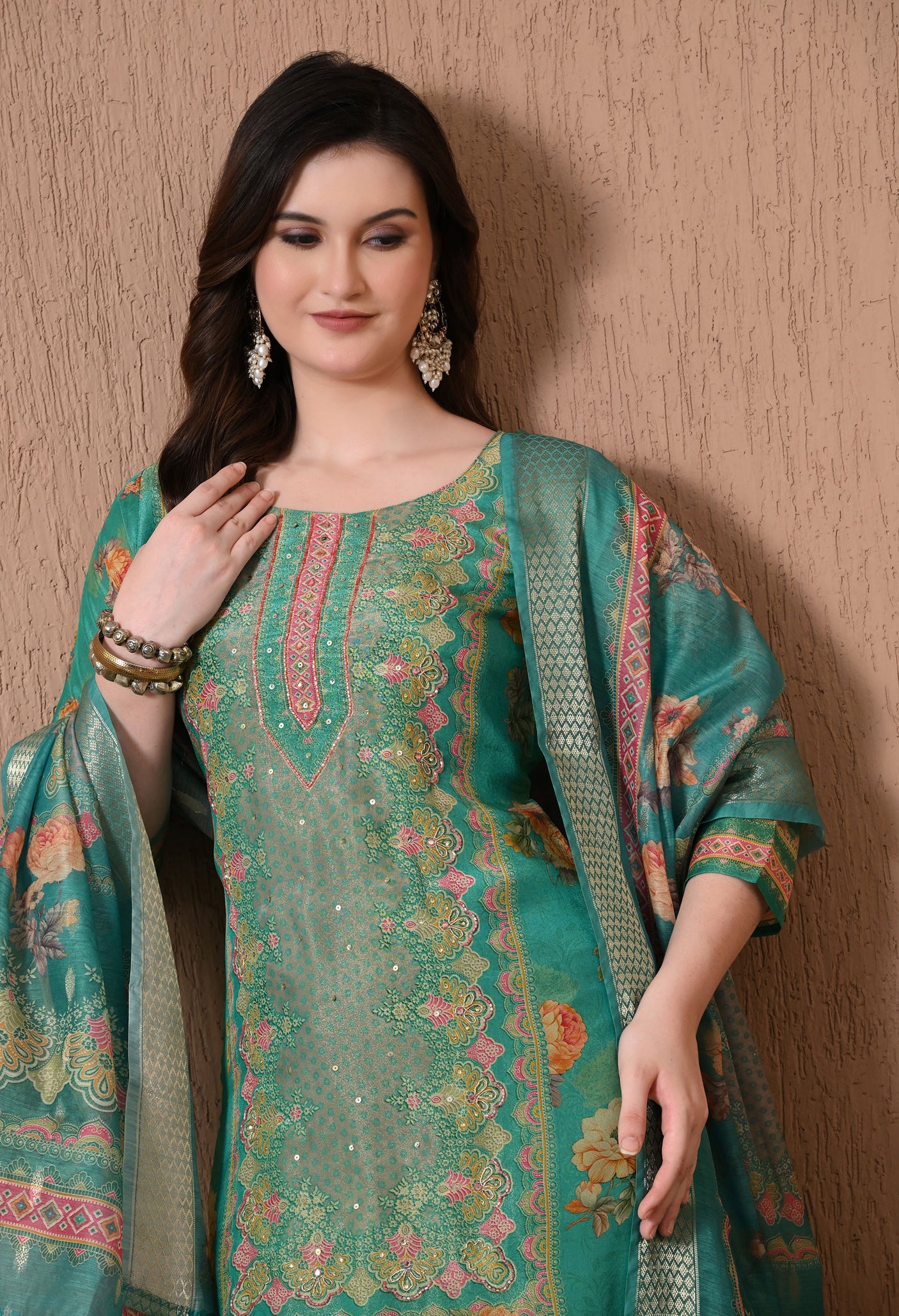 Floral Mirage Printed Suit Set