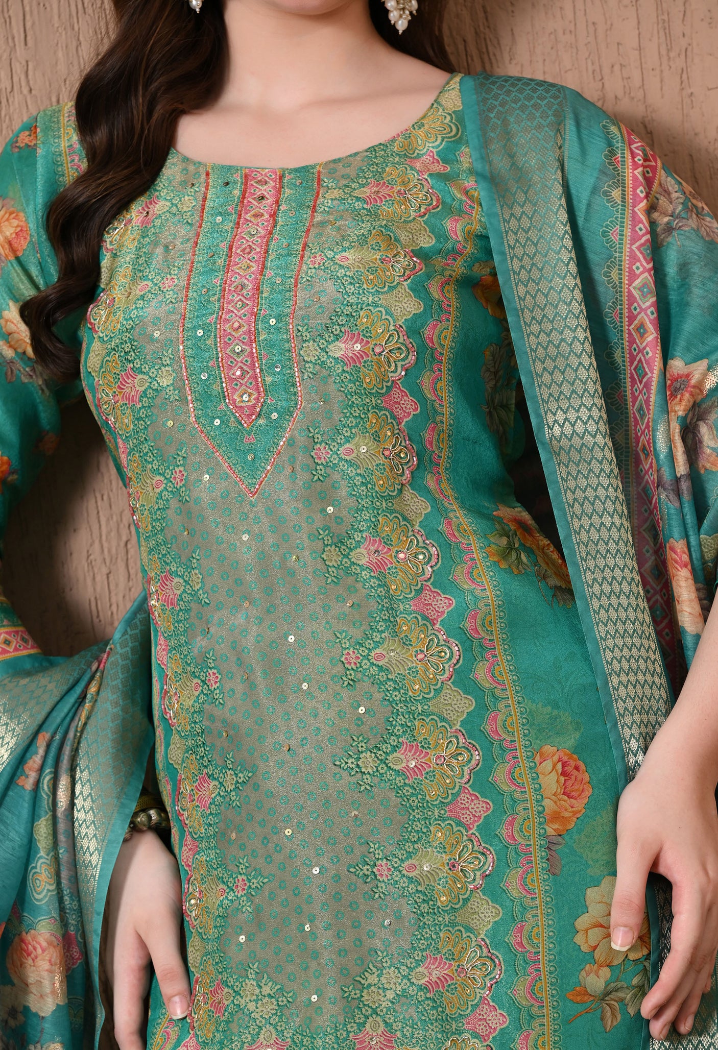 Floral Mirage Printed Suit Set