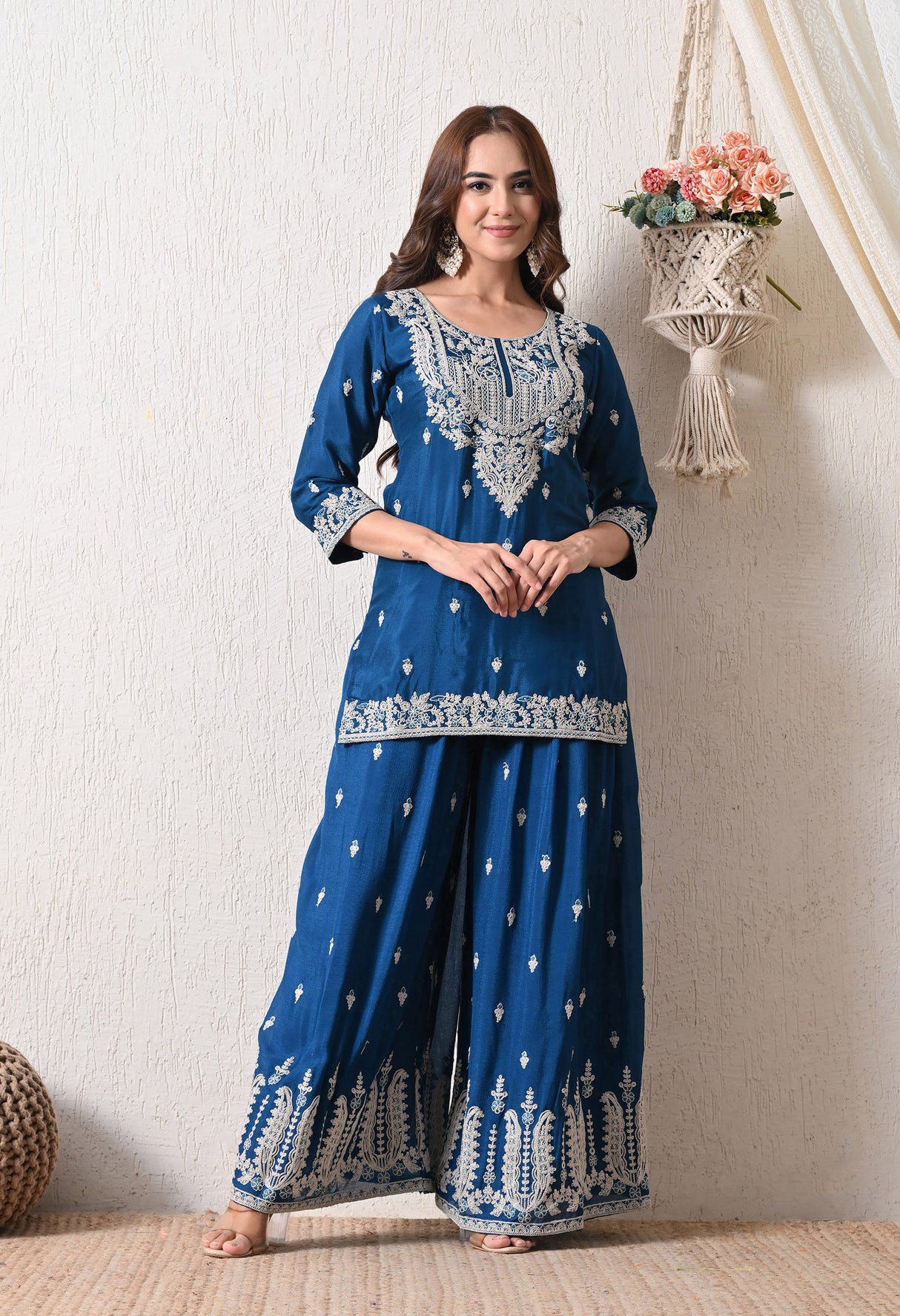 Amber Jaal Sharara Set