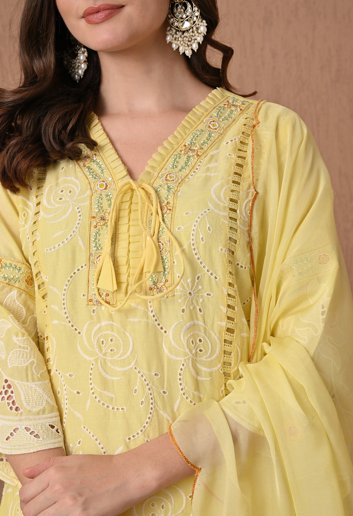 Noori Gulab - Baby Pink Embroidered Grace Set