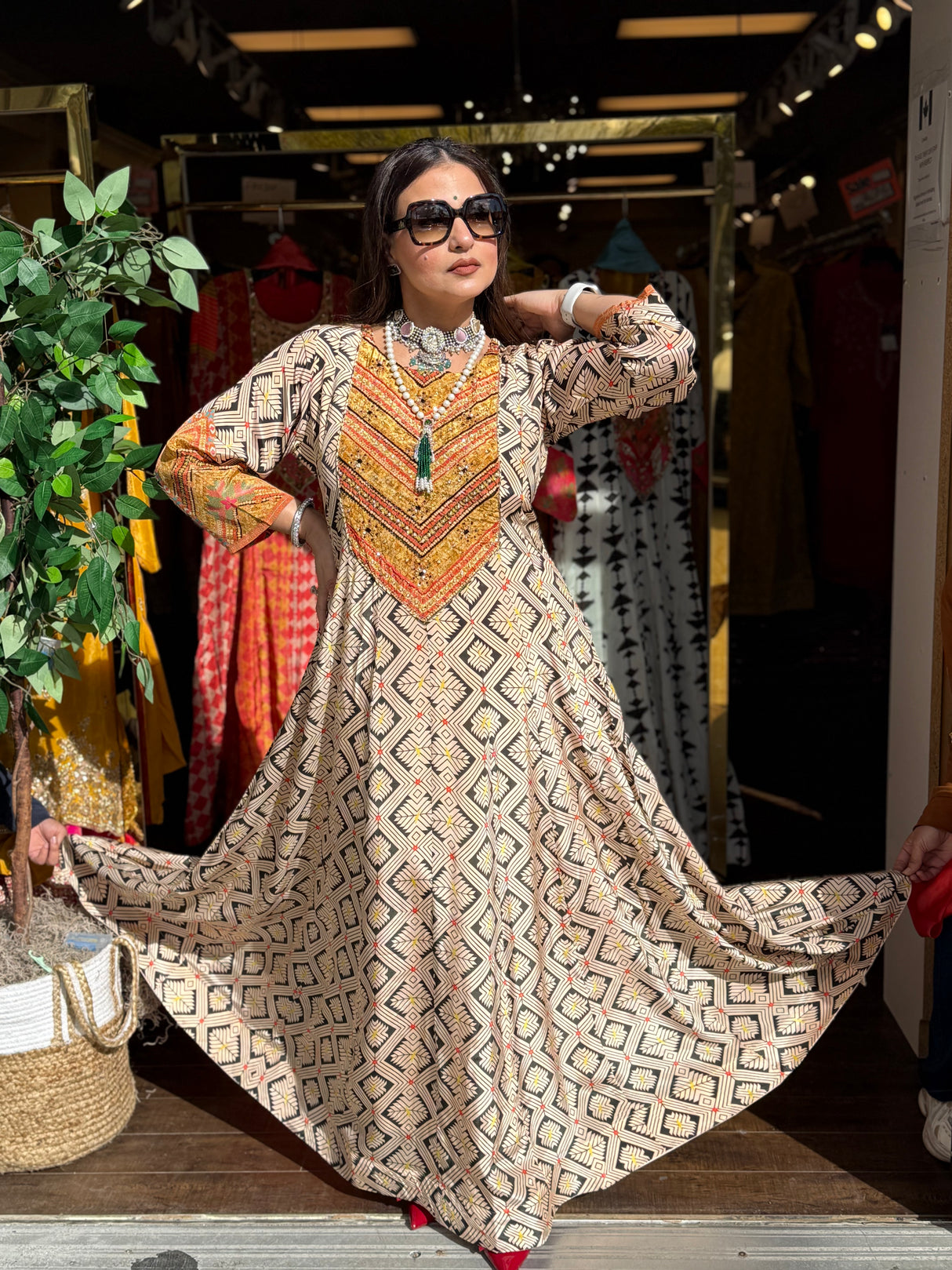 kitkat Anarkali suit