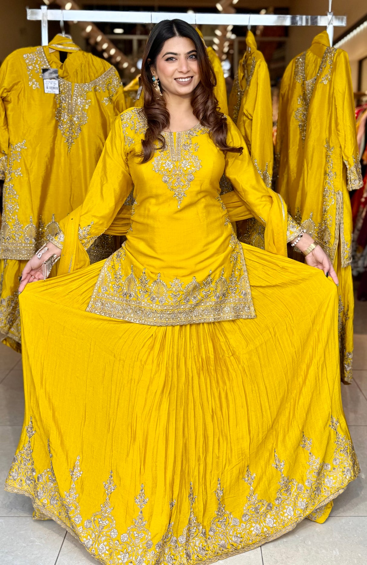 YELLOW LEHNGA
