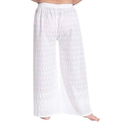 Chickenkaari White Plazo