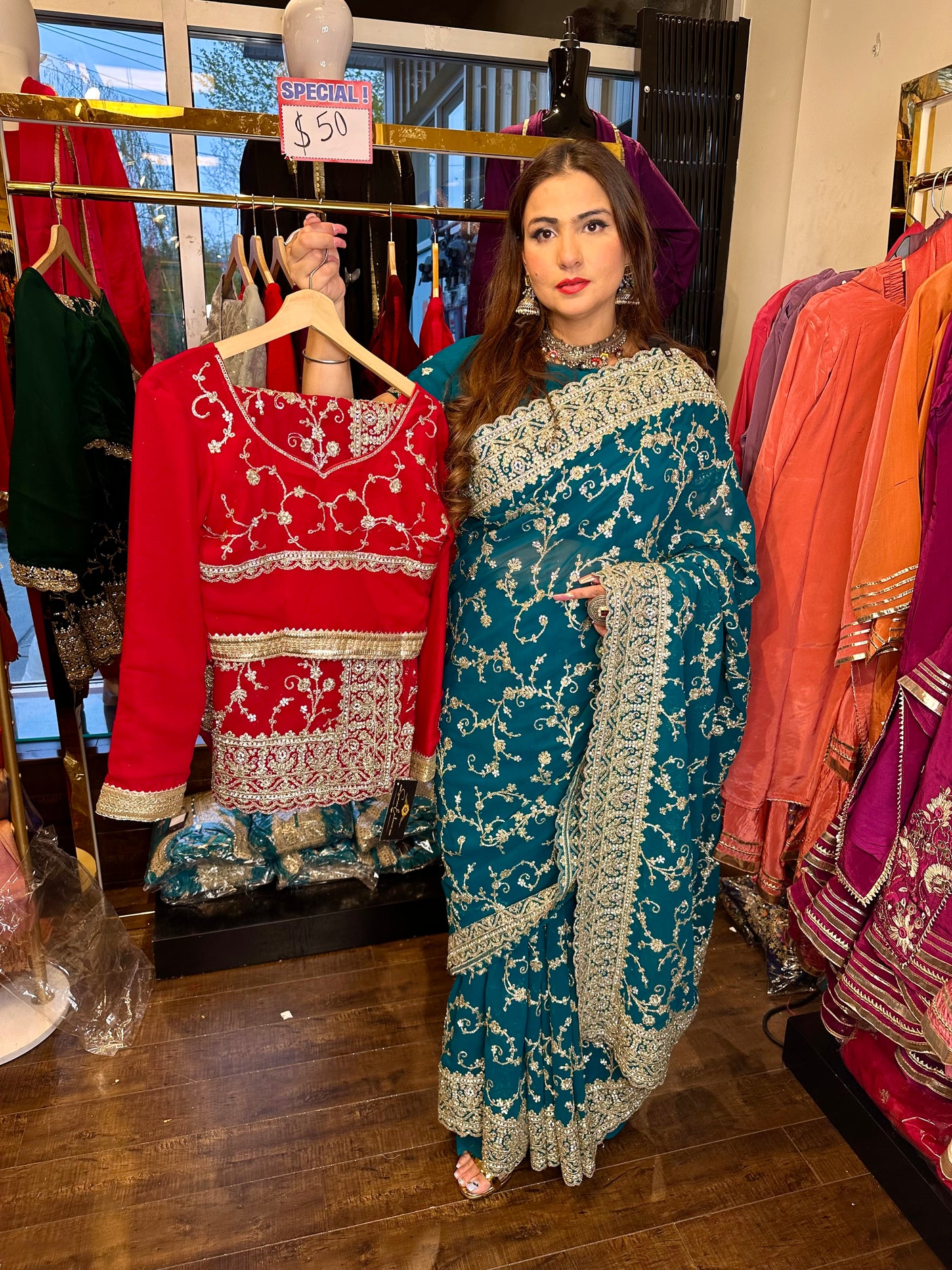 Heavy Gota Sari