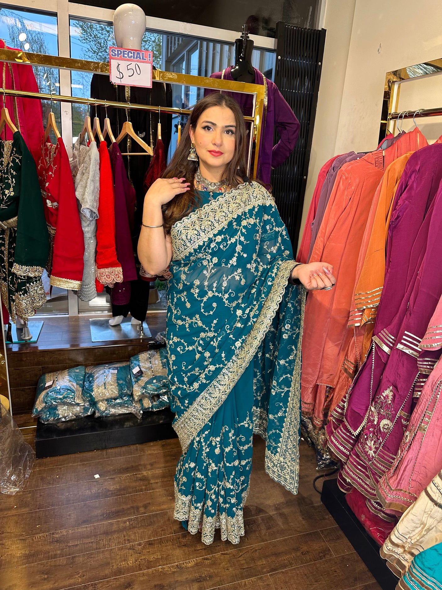 Heavy Gota Sari