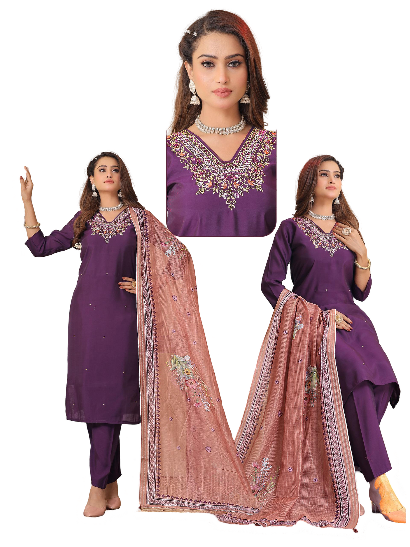 Mehira Luxe 3 Piece Suit Set