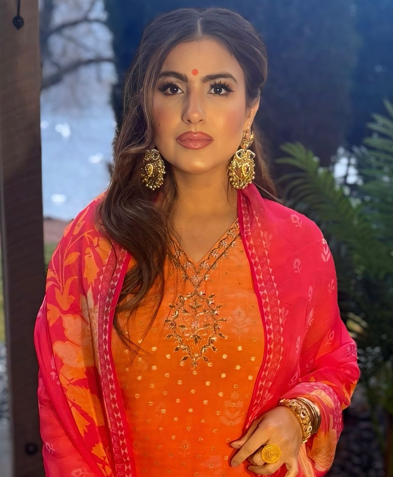 Ombre indian suit