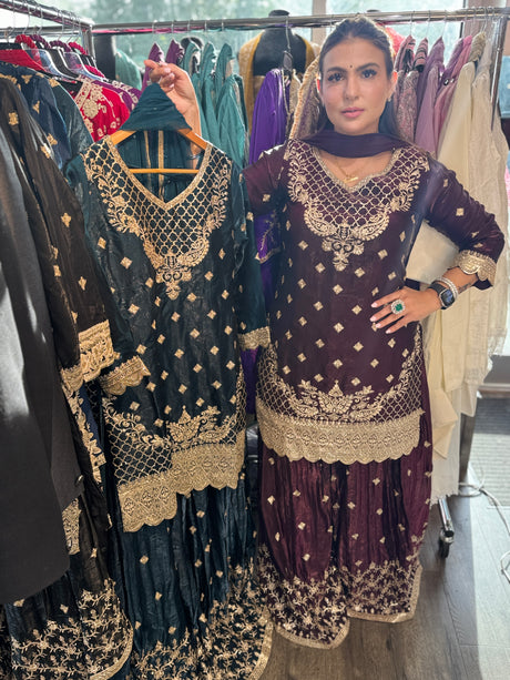 Taj mahal sharara suit