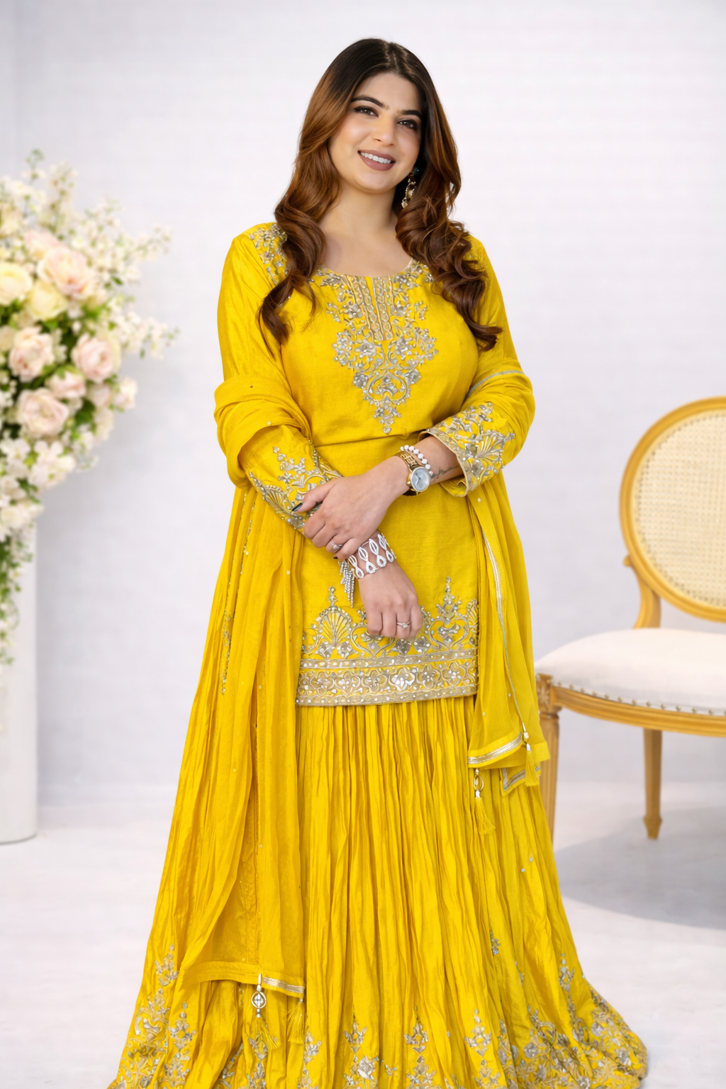 YELLOW LEHNGA