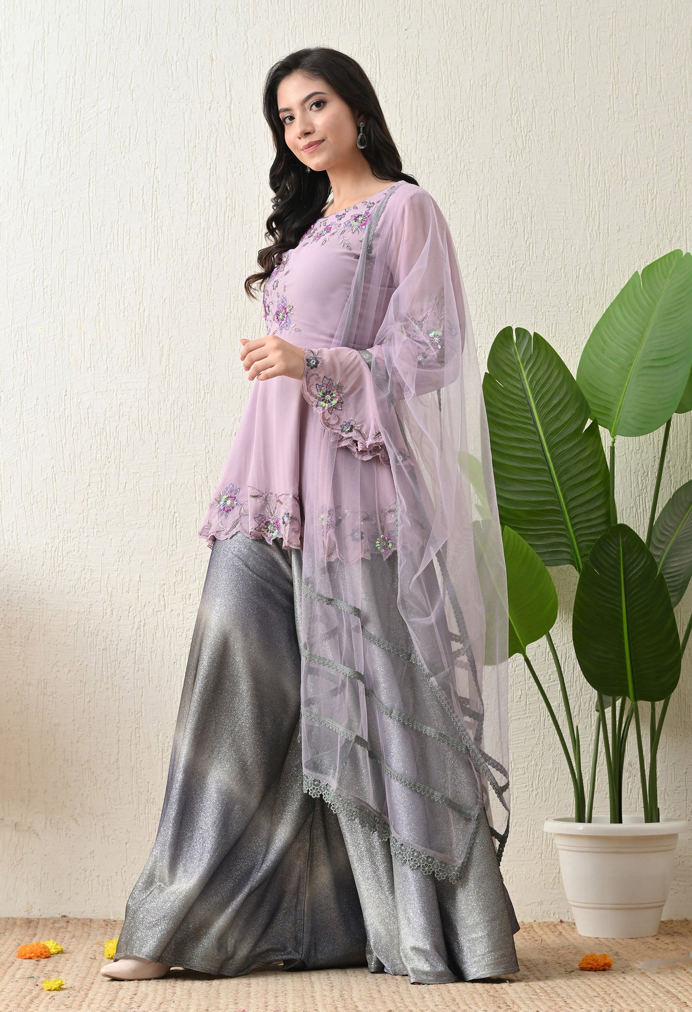 Samaira Shimmer Set