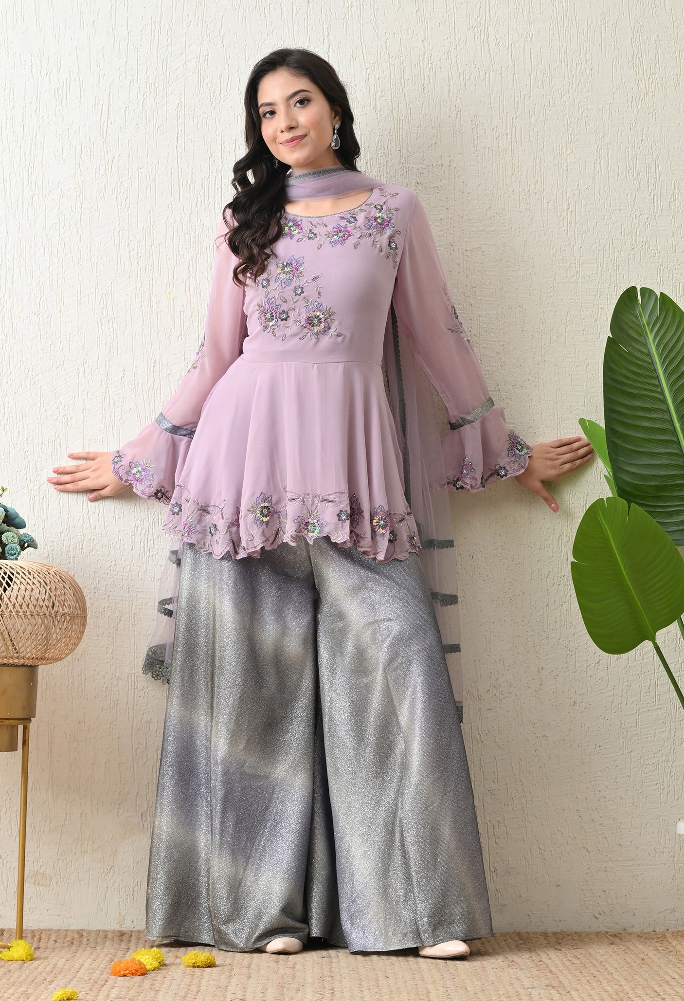 Samaira Shimmer Set