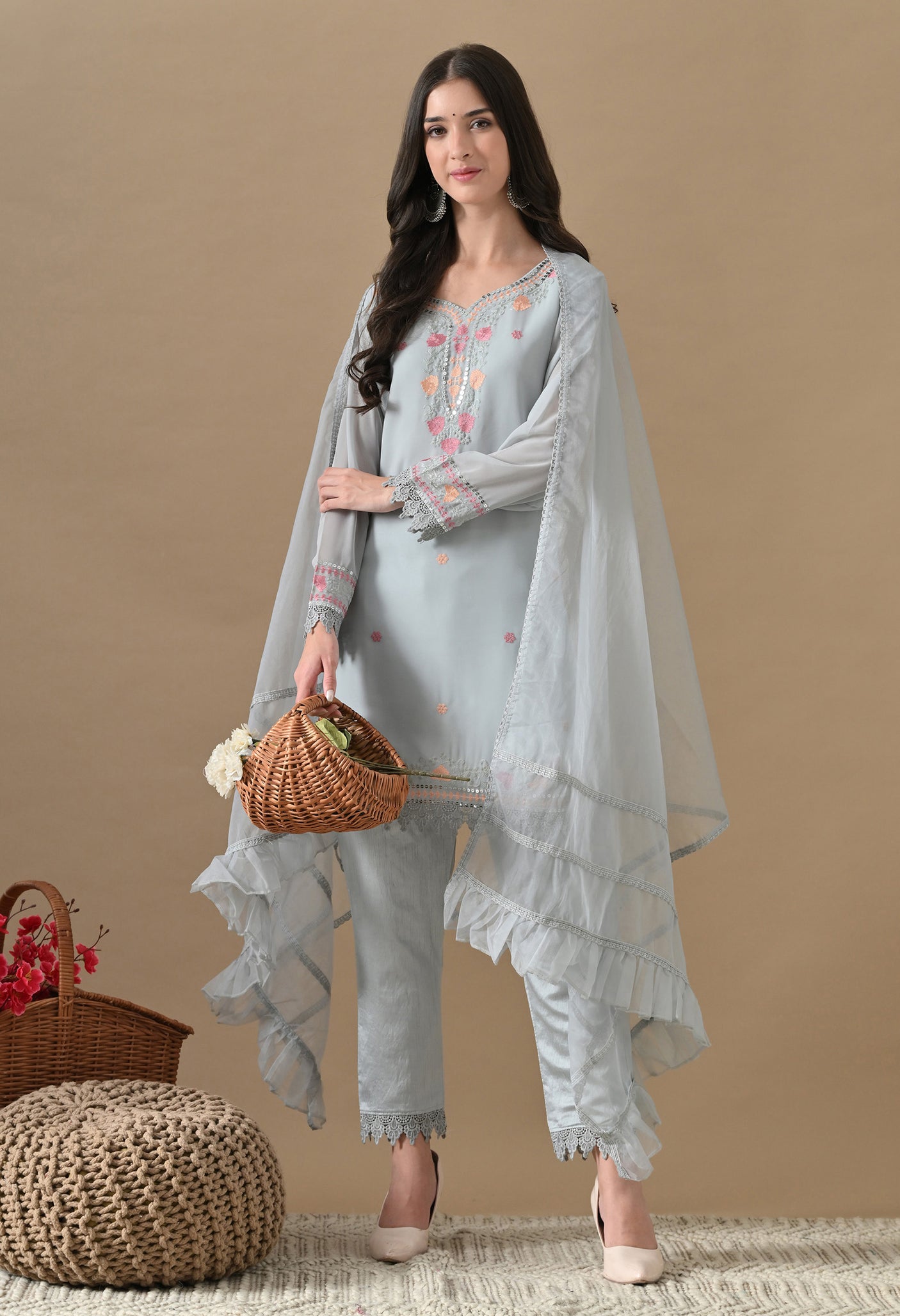 Gulbadan Suit Set