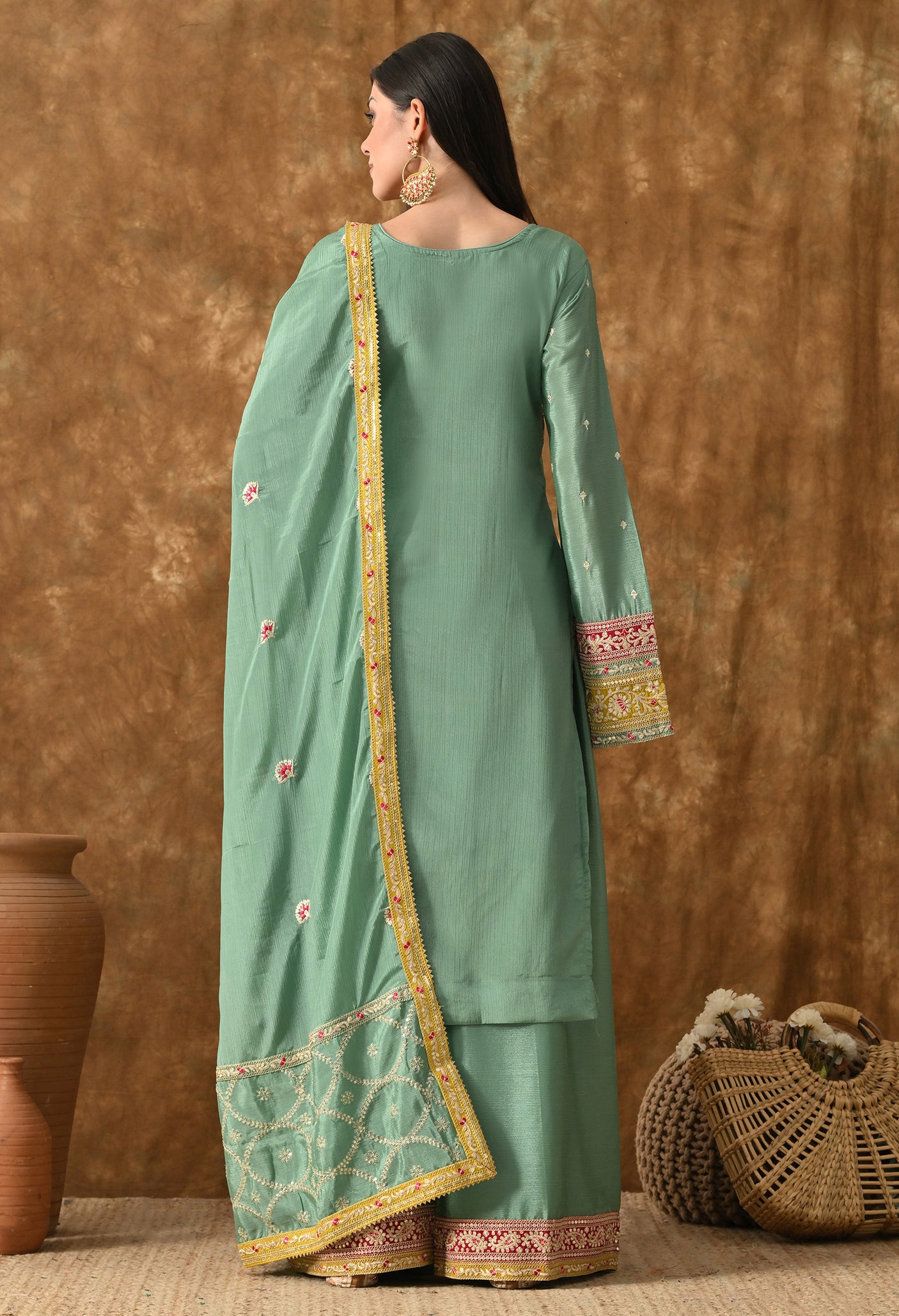 Sona Sitara Embroidered suit set
