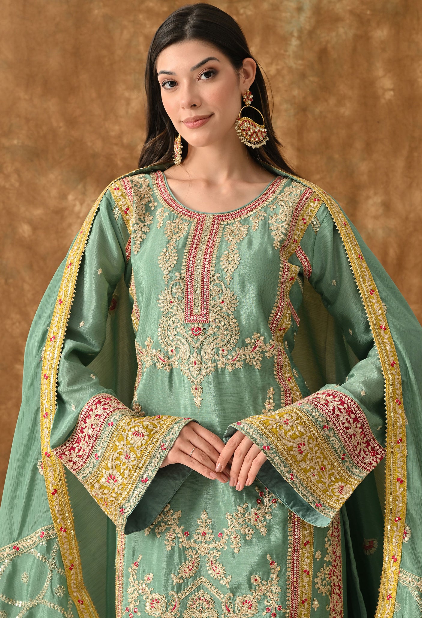 Sona Sitara Embroidered suit set