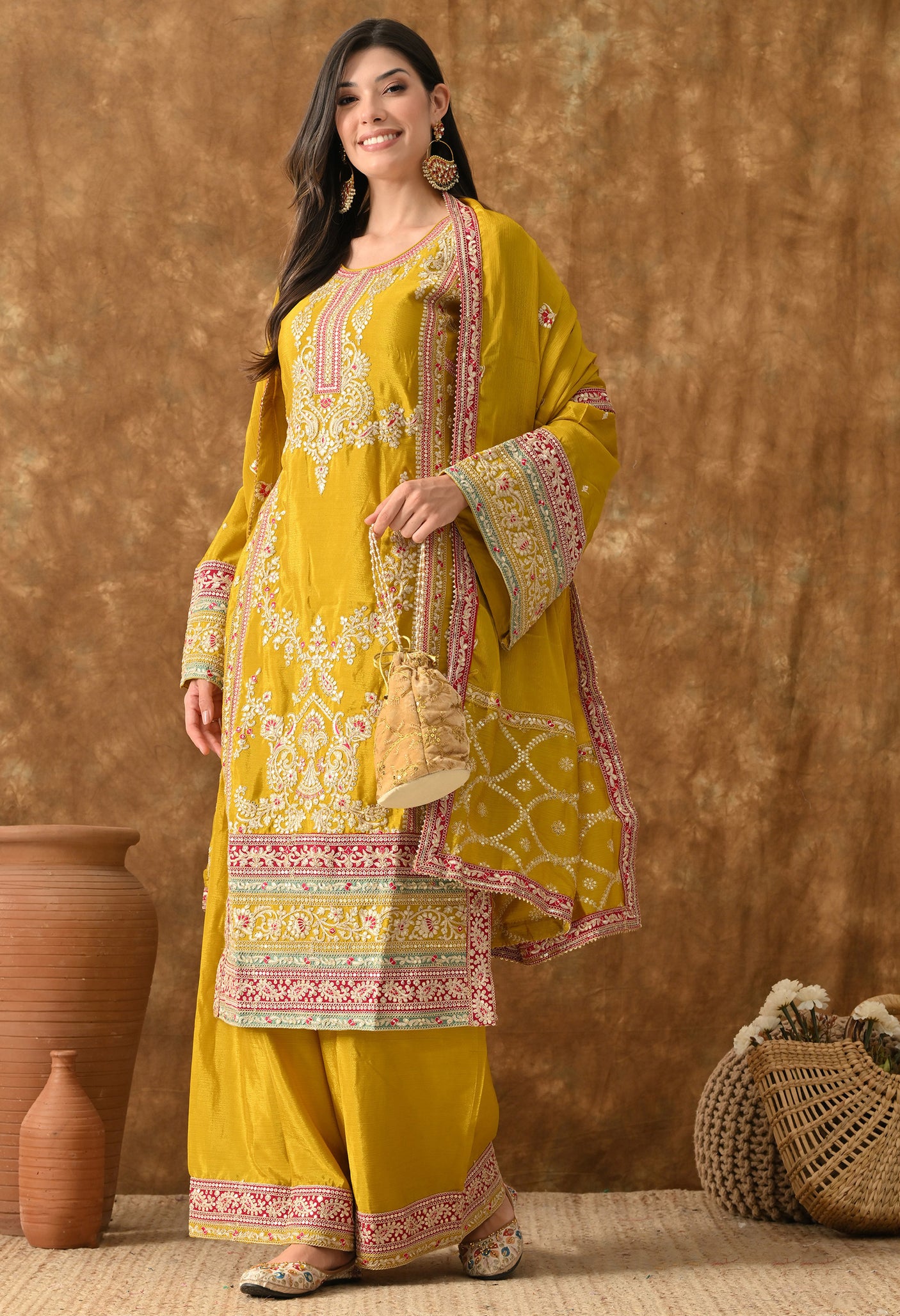 Sona Sitara Embroidered suit set